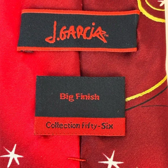 J. Garcia Big Finish Collection Fifty-Six VTG Novelty Christmas Silk Tie 59x3.5 - Picture 6 of 9
